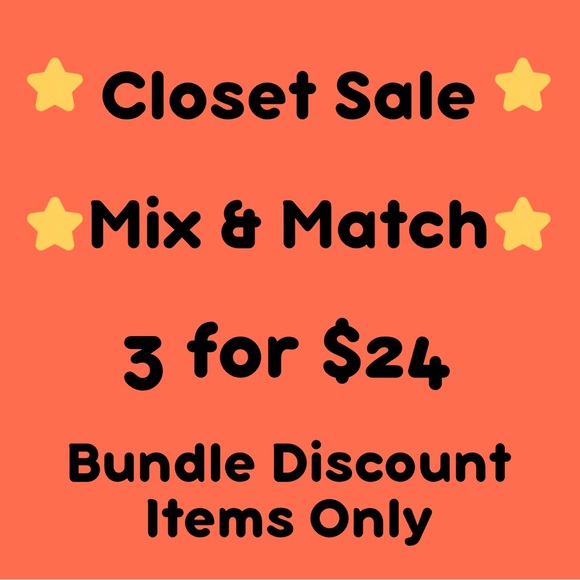 ⭐ Closet Sale! Mix & Match 3 for $24 | Bundle Discount Items Only - Picture 1 of 6